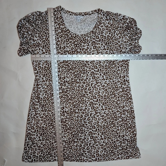 Nine West Animal Print Leopard Shift  T Shirt Dress XXL Plus Size - Picture 3 of 10